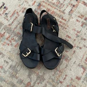 Black Pinkalinos Platform Sandals